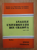 Ion Traistaru - Analele Universitatii din Craiova, anul V, 1977