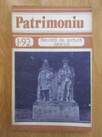 Revista Patrimoniu, nr. 1, 1992