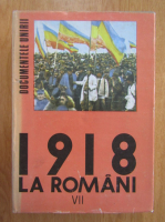 1918 la romani. Documentele Unirii (volumul 7)