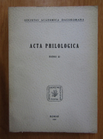 Acta Philologica (volumul 2)