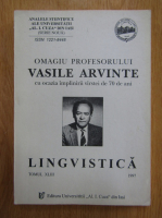 Analele stiintifice ale Universitatii Al. I. Cuza din Iasi (serie noua). Lingvistica. Tomul XLIII, 1997