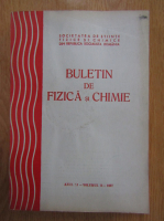 Buletin de fizica si chimie, anul XI, volumul 11, 1987