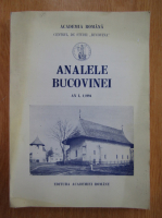 Analele Bucovinei, anul I, nr. 1, 1994