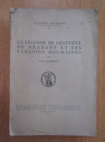 Nicolae N. Condeescu - La legende de Genevieve de Brabant et ses versions roumaines