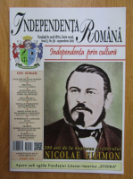 Revista Independenta Romana, anul 5, nr. 56, septembrie 2019