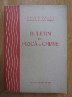 Buletin de fizica si chimie, anul III, volumul III, 1979