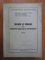 Ciobanu Gheorghe, Teodora Didenco - Culegere de probleme de geometrie analitica si diferentiala (volumul 2)