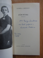 Ludmila Ghitescu - Fantani (cu autograful autorului)