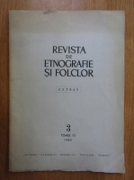 Revista de etnografie si folclor. Extras, tomul 10, nr. 3, 1965