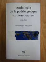 Anthologie de la poesie grecque contemporaine