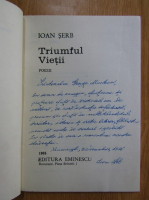 Anticariat: Ioan Serb - Triumful vietii (cu autograful autorului)