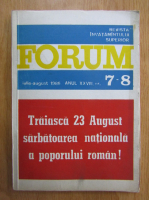 Revista Forum, anul XXVIII, nr. 7-8, 1986