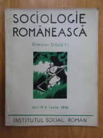 Revista Sociologie Romaneasca, anul I, nr. 6, iunie 1936