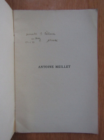 Al. Rosetti - Antoine Meillet (cu autograful autorului)