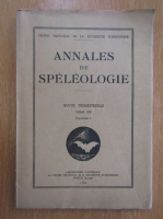 Anticariat: Annales de Speleologie, tome XIX, fasc. 4