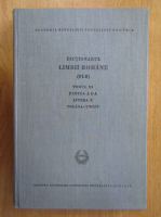 Dictionarul limbii romane (volumul 11, partea a III-a, litera T, tocana-twist)