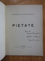 George Dumitrescu - Pietate (cu autograful autorului)