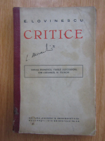 E. Lovinescu - Critice (volumul 10)