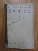 E. Lovinescu - Critice