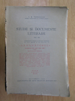 I. E. Toroutiu - Studii si documente literare (volumul 11)