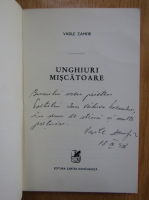 Vasile Zamfir - Unghiuri miscatoare (cu autograful autorului)