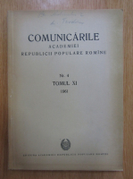 Comunicarile Academiei Republicii Populare Romania, volumul 11, nr. 4
