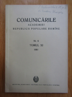 Comunicarile Academiei Republicii Populare Romania, volumul 11, nr. 6