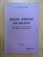 G. T. Niculescu Varone - Folklor versificat din Moldova