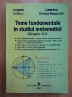 Grigore Gheba - Teme fundamentale in studiul matematicii. Clasele IV-X