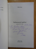 Anticariat: Lidia Lazu - Balansoarul umbrei (cu autograful autorului)