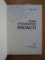 Maria Cioara - Zona etnografica Radauti (cu autograful autoarei)