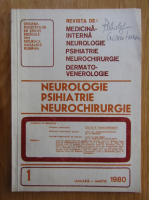 Revista Neurologie, Psihiatrie, Neurochirurgie, nr. 1, ianuarie-martie 1980