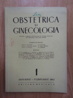 Revista Obstetrica si ginecologia, nr. 1, ianuarie-februarie 1963