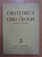 Revista Obstetrica si ginecologia, nr. 3, mai-iunie 1960