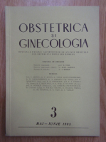 Revista Obstetrica si ginecologia, nr. 3, mai-iunie 1965