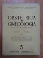Anticariat: Revista Obstetrica si ginecologia, nr. 5, septembrie-octombrie 1965