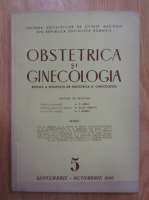 Revista Obstetrica si ginecologia, nr. 5, septembrie-octombrie 1966