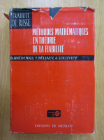 B. Gnedenko - Methodes mathematiques en theorie de la fiabilite