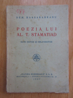 Dem. Bassarabeanu - Poezia lui Al. T. Stamatiad