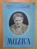 Revista Muzica, anul VI, nr. 8, august 1956