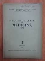 Revista Studii si cercetari de medicina, anul XII, nr. 2, 1961
