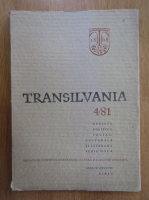 Revista Transilvania, anul X, nr. 4, 1981