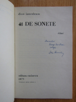 Dinu Ianculescu - 41 de sonete (cu autograful autorului)