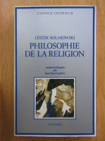 Leszek Kolakowski - Philosophie de la religion