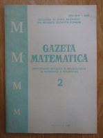 Revista Gazeta Matematica, anul I, nr. 2, 1980