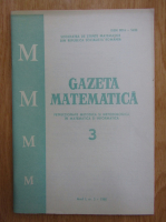 Revista Gazeta Matematica, anul I, nr. 3, 1980