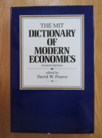 Anticariat: David W. Pearce - The Mit Dictionary of Modern Economics