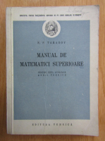 N. P. Tarasov - Manual de matematici superioare