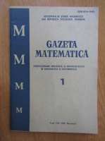 Revista Gazeta Matematica, anul VIII, nr. 1, 1987