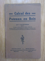 A. Nachtergal - Calcul des Poteaux en Bois
